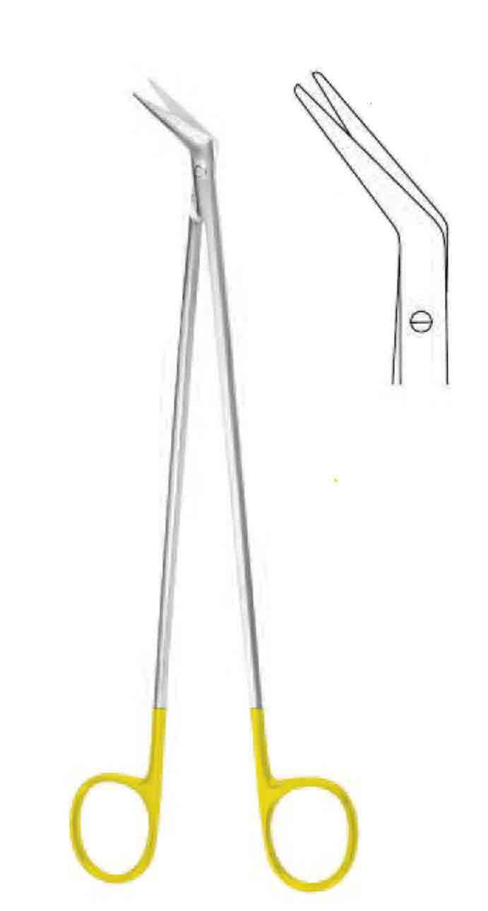 DE BAKEY ALTIN SAPLI VASKULER MAKAS 45° 23CM